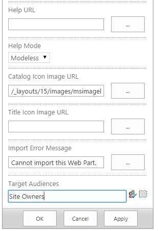 Target Audiences Property